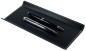 Preview: Federschale CAMBRIDGE Top Grain Rindspaltleder mit heller Kontrastnaht schwarz